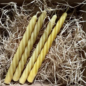 Sada 4 svíček ze včelího vosku - prodáno